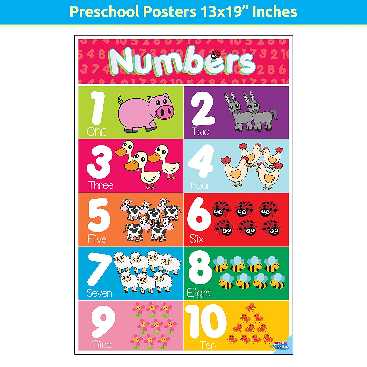 Preschool Educational Preschool Posters For Toddlers And Kids For 