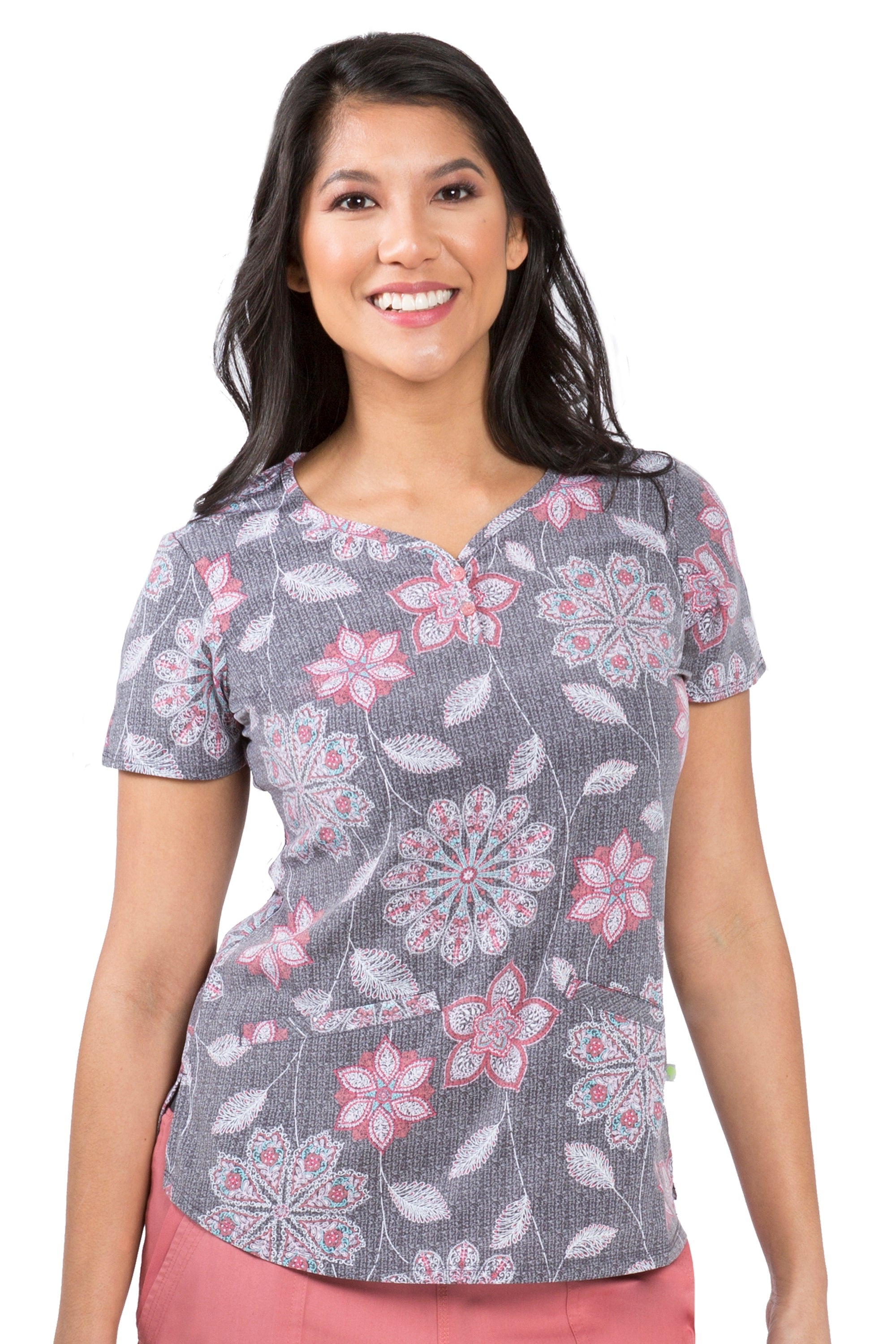 Healing Hands Scrub Top Prints Clearance Sale - Picture 11 of 21