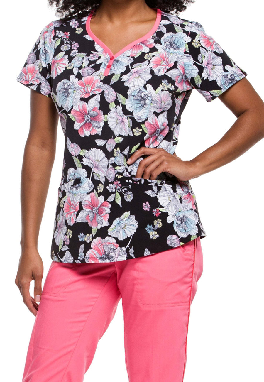 Healing Hands Scrub Top Prints Clearance Sale - Picture 21 of 21