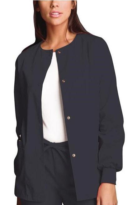 Cherokee Scrub Jacket Workwear Snap Clearance Sale - Picture 2 of 3