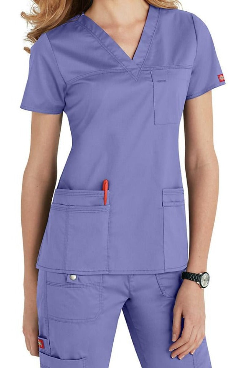 Dickies Scrub Top Gen Flex V Neck Clearance - Picture 2 of 5
