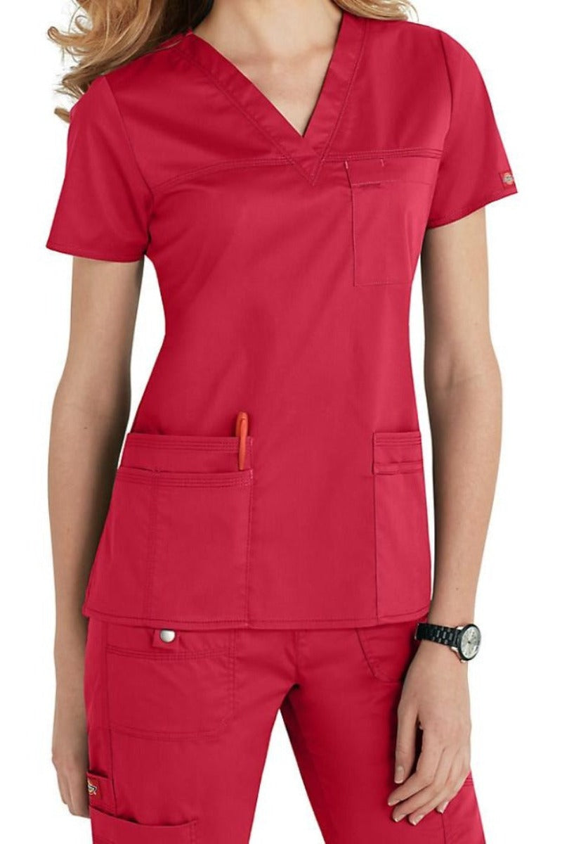 Dickies Scrub Top Gen Flex V Neck Clearance - Picture 3 of 5