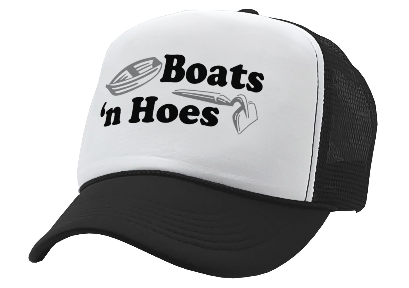 Boats 'N Hoes Adjustable Snapback Unisex Funny Trucker Hat Cap