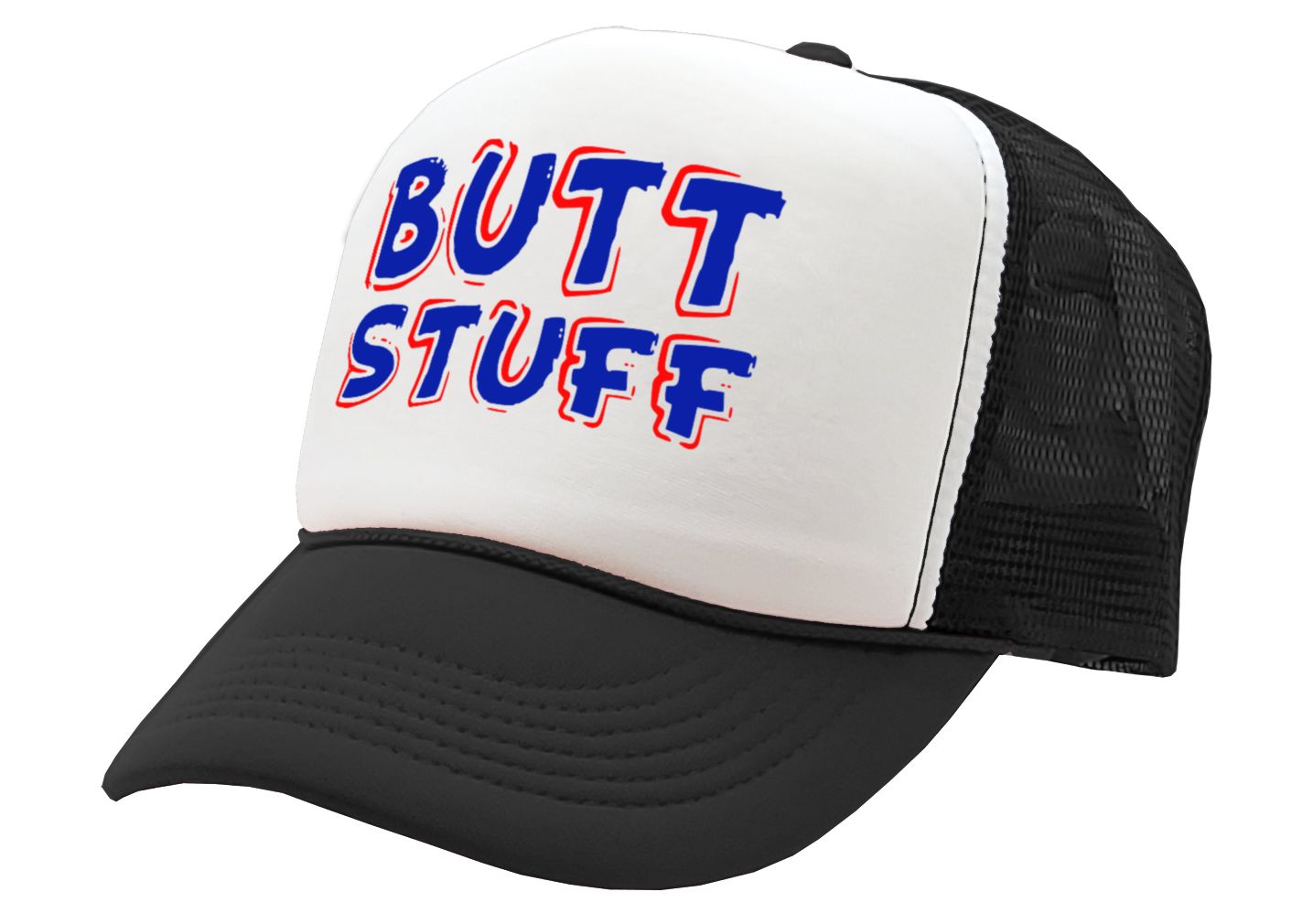 BUTT STUFF Funny Adjustable Snap Back Unisex Trucker Hat Cap