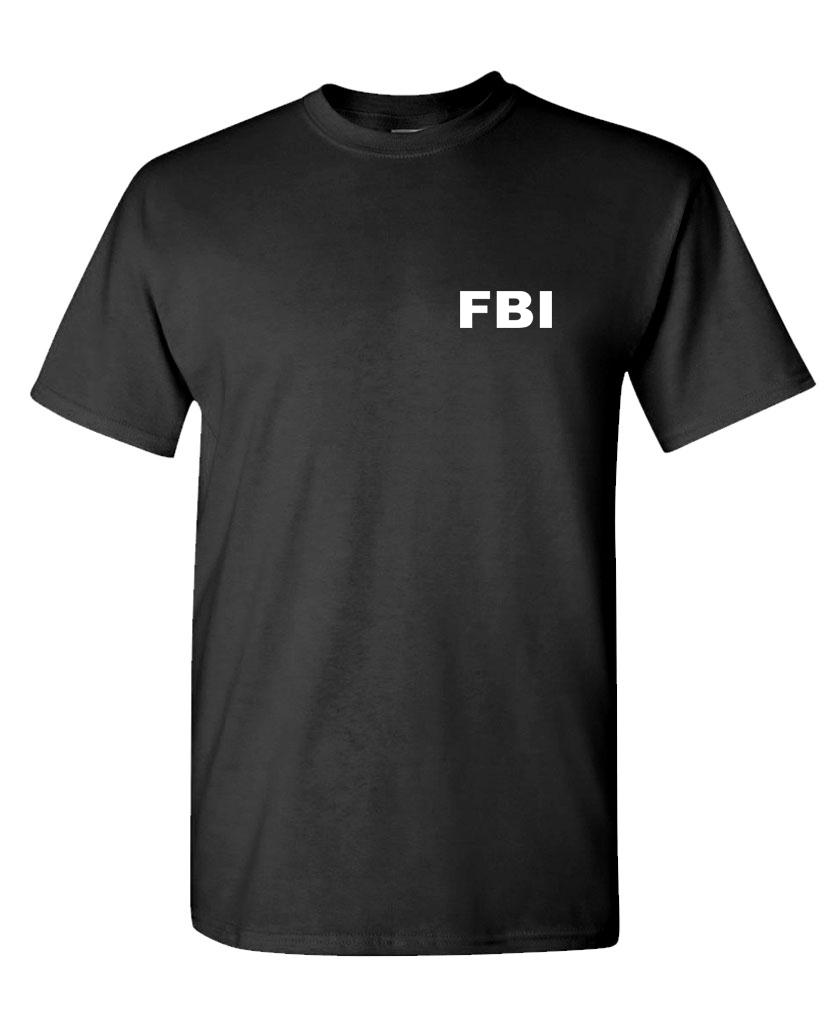 FBI - Camiseta de algodón para hombre de la oficina de deberes novedad - Imagen 3 de 4