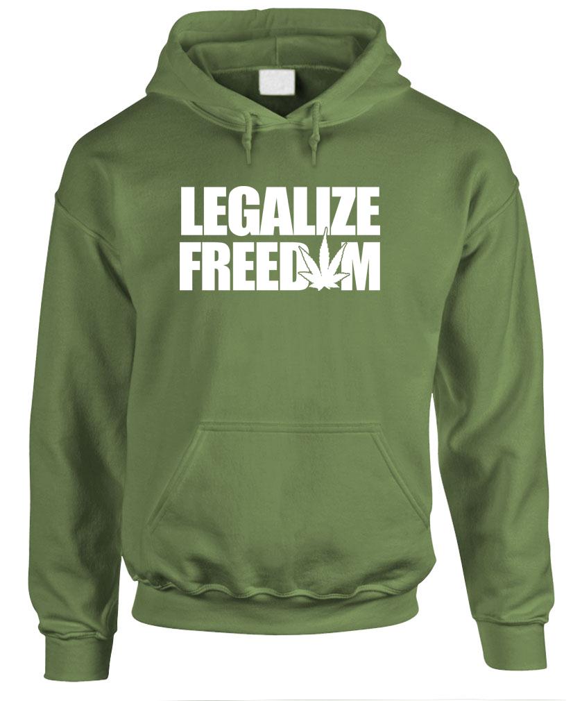LEGALIZE FREEDOM – Pot Weed Marijuana 420 – Fleece Pullover Hoodie