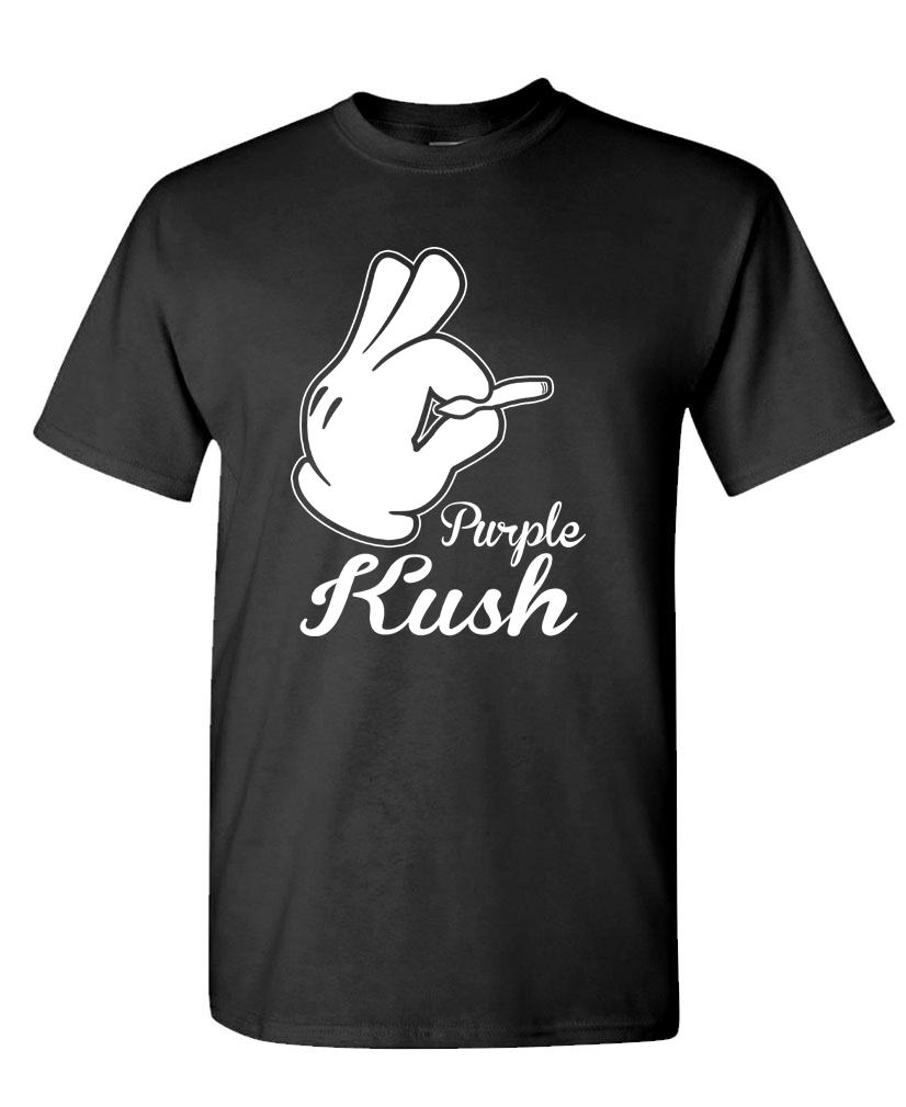 PÚRPURA KUSH - marihuana marihuana 420 humo de marihuana - Camiseta unisex de algodón - Imagen 9 de 10