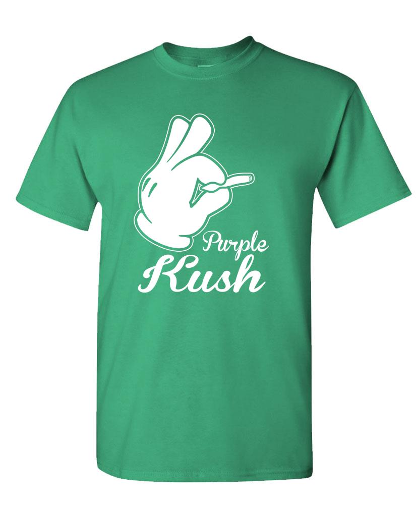 PÚRPURA KUSH - marihuana marihuana 420 humo de marihuana - Camiseta unisex de algodón - Imagen 7 de 10