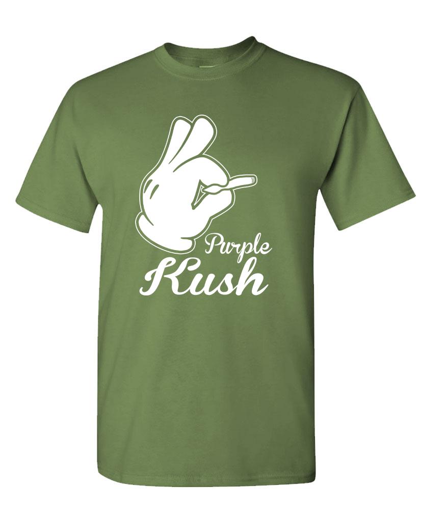 PÚRPURA KUSH - marihuana marihuana 420 humo de marihuana - Camiseta unisex de algodón - Imagen 6 de 10