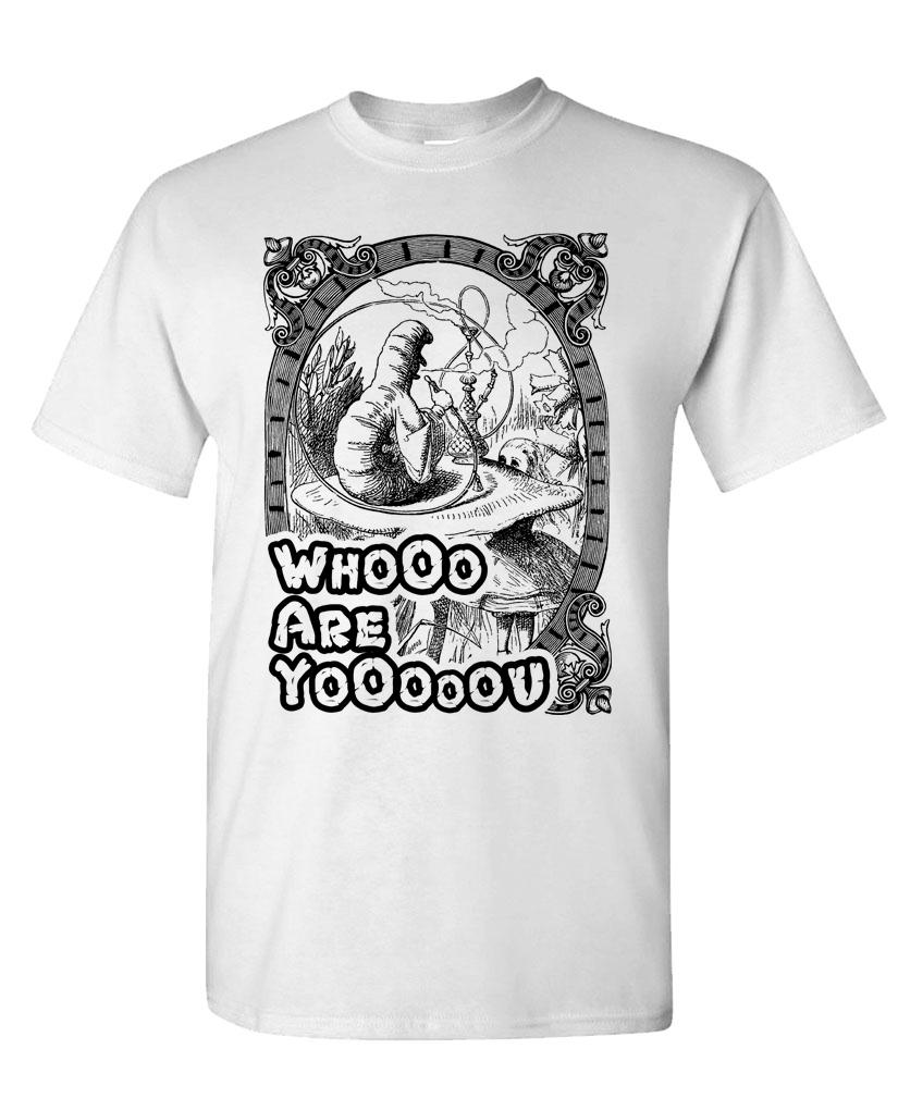 Who Are You Alice Caterpillar Unisex Cotton T Shirt Tee Shirt Ebay