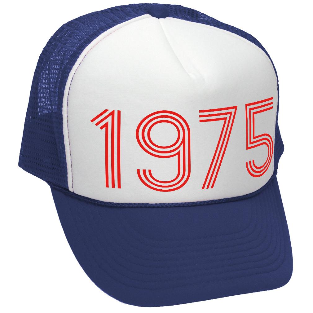 1975 - retro classic made in 70s font - Adult Trucker Cap Ha
