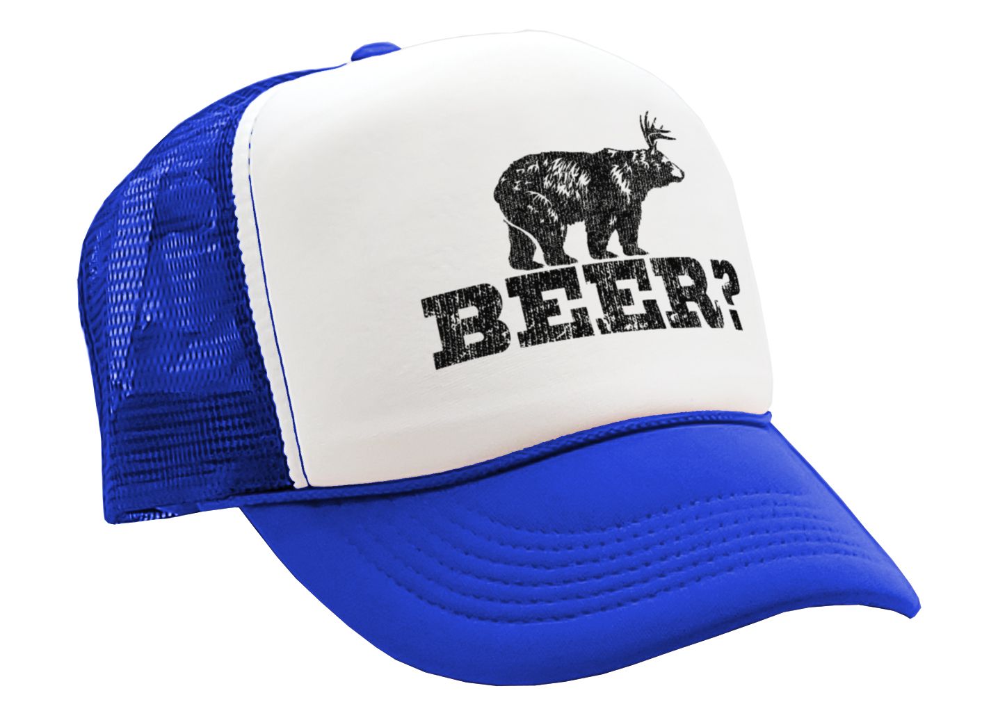 Crop Duster - Funny Fart Prank Joke - Vintage Retro Style Trucker Cap Hat