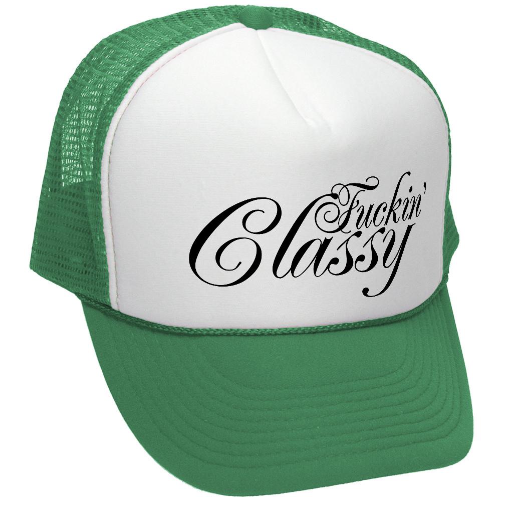 CLASSY vulgar obscene raunchy joke - Adult Trucker Cap Hat - Picture 14 of 23