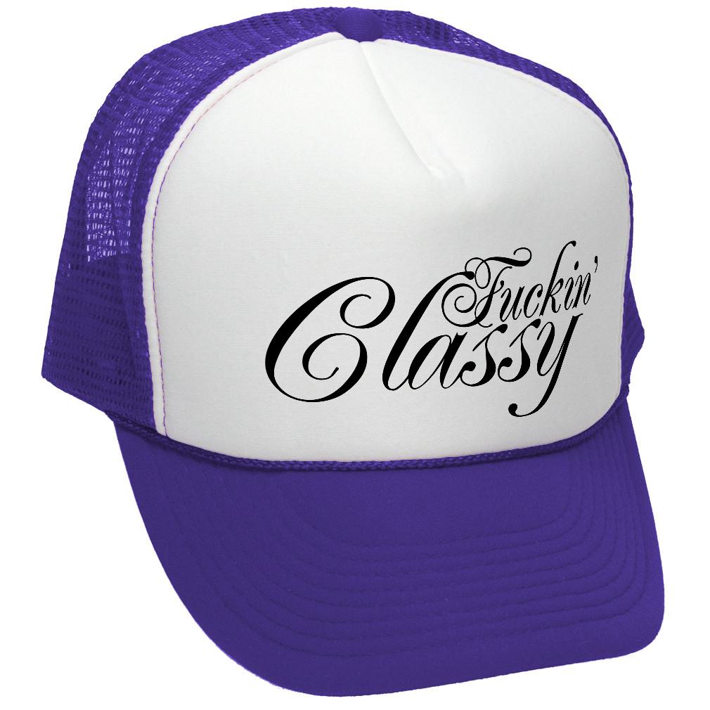 CLASSY vulgar obscene raunchy joke - Adult Trucker Cap Hat - Picture 19 of 23