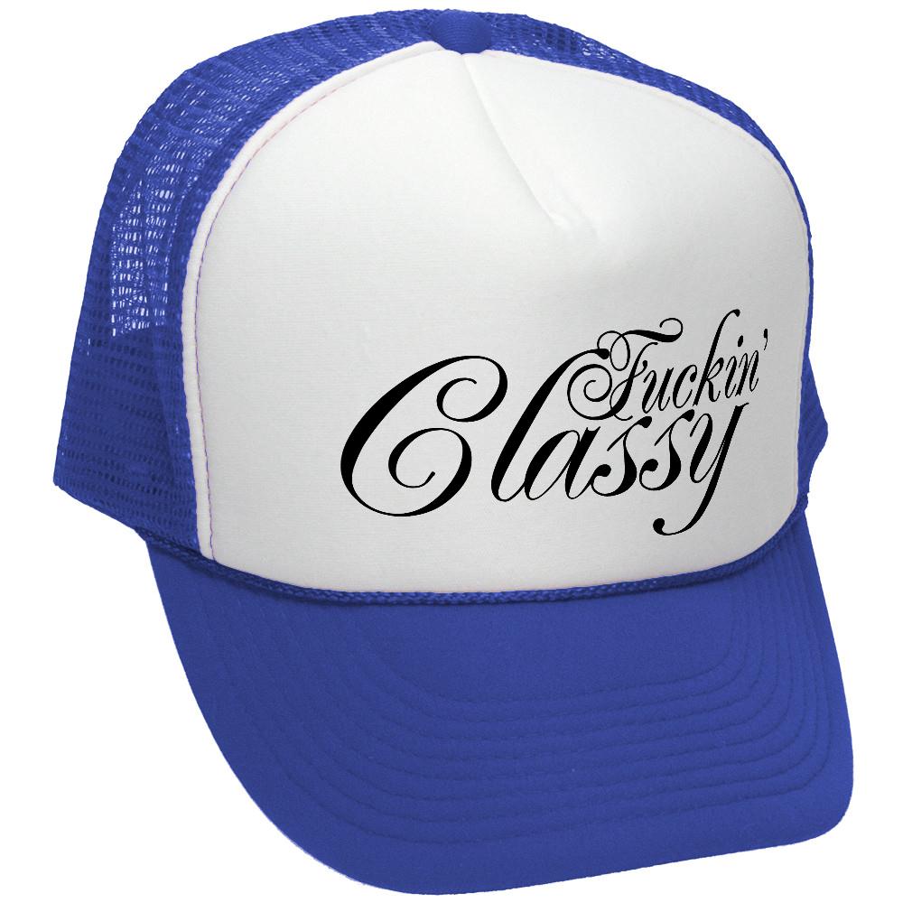 CLASSY vulgar obscene raunchy joke - Adult Trucker Cap Hat - Picture 22 of 23