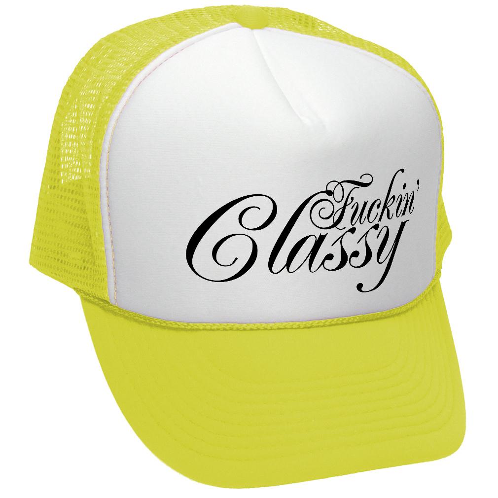 CLASSY vulgar obscene raunchy joke - Adult Trucker Cap Hat - Picture 7 of 23