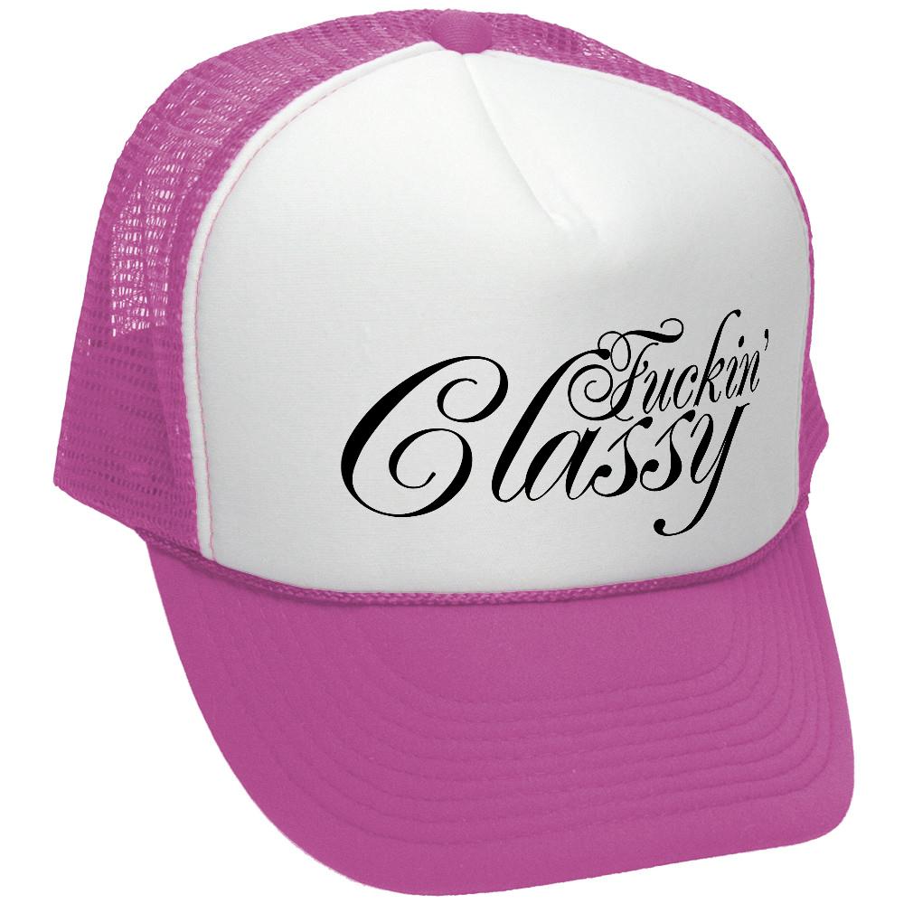 CLASSY vulgar obscene raunchy joke - Adult Trucker Cap Hat - Picture 6 of 23