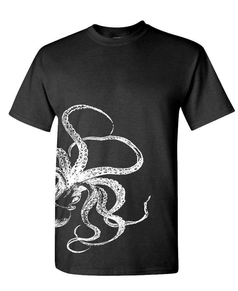 KRAKEN polpo calamaro gigante titanio greco - T-shirt unisex cotone - Foto 4 di 8