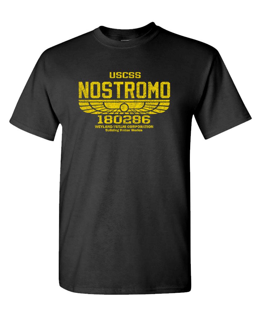 USCSS NOSTROMO retrò vintage stile monster - T-shirt unisex cotone - Foto 7 di 7