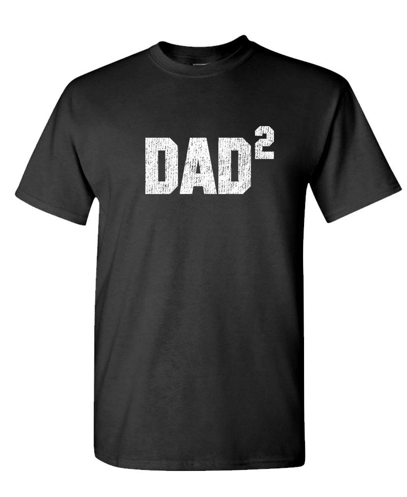 DAD SQUARED grandfather fathers day paw – Unisex Cotton T-Shirt Tee Shirt