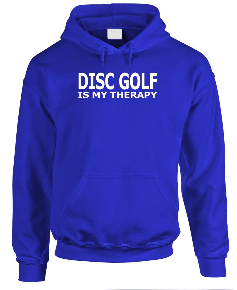 DISC GOLF IS MY THERAPY - Fleece Pullover Hoodie