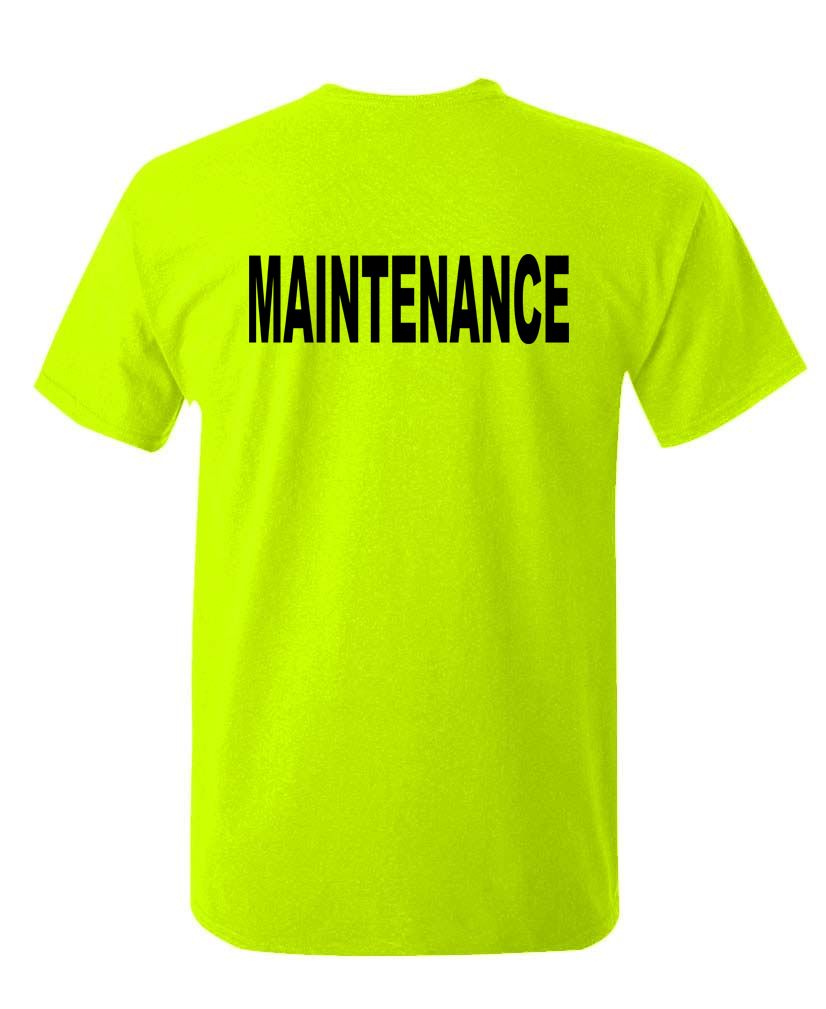 Maintenance – High Visibility – POCKET Tee