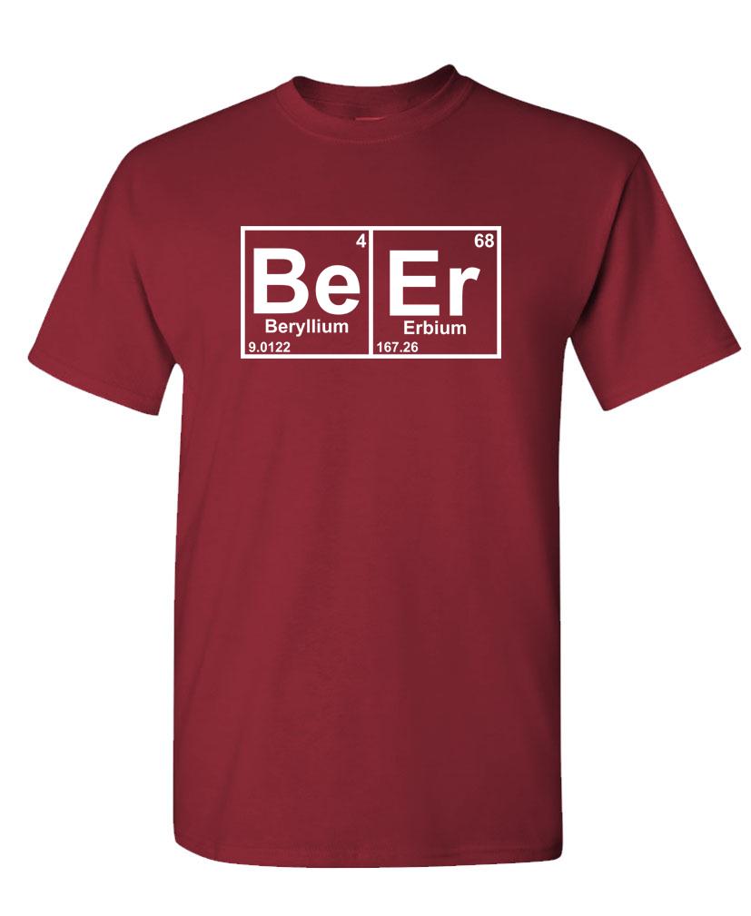 BEER periodic table chemistry element funny – Unisex Cotton T-Shirt Tee Shirt