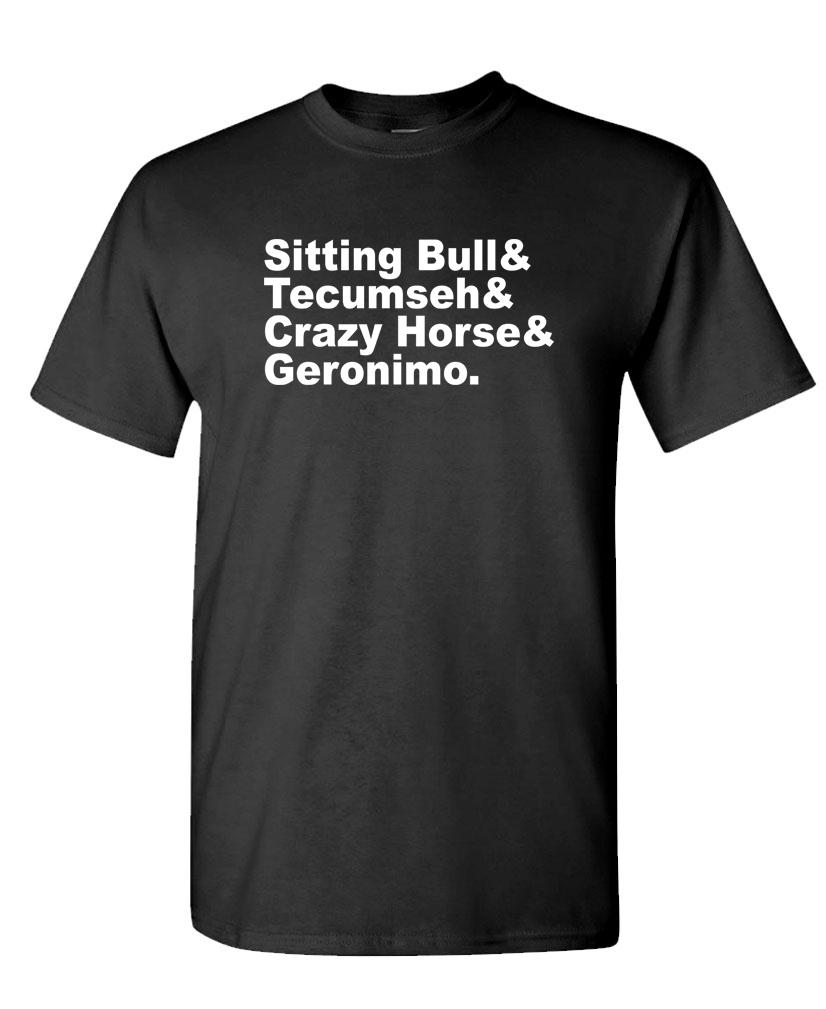 SITTING BULL and Famous Native Americans - Unisex Cotton T-Shirt