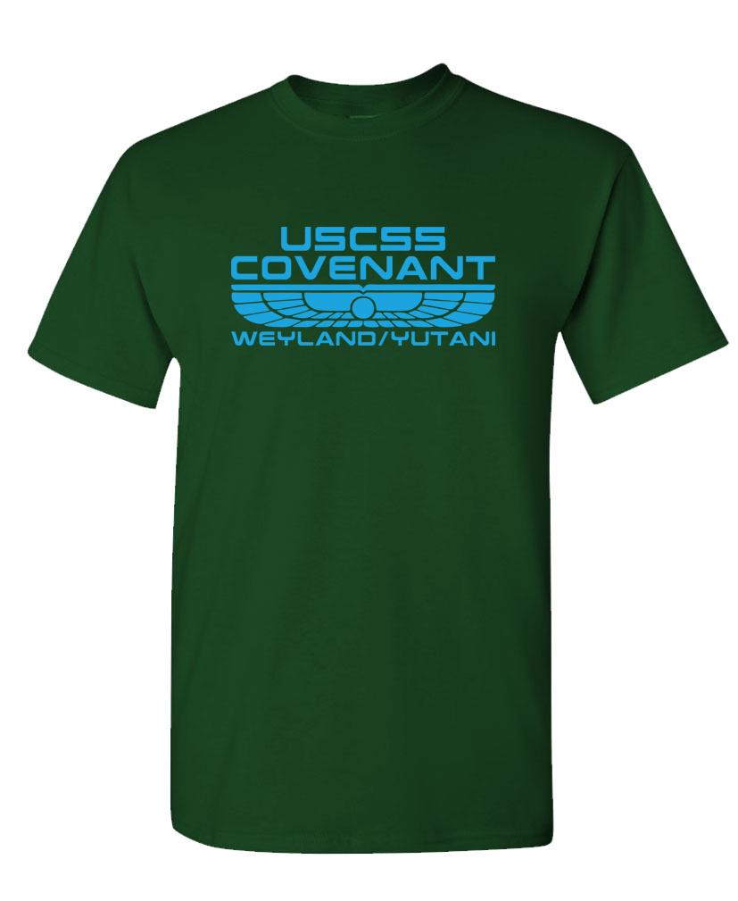 USCSS Covenant - Weyland Yutani Xenomorfo - T-shirt unisex cotone - Foto 5 di 6
