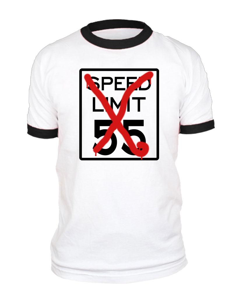 I CAN’T DRIVE 55 – Unisex Cotton Retro Ringer Style T-Shirt