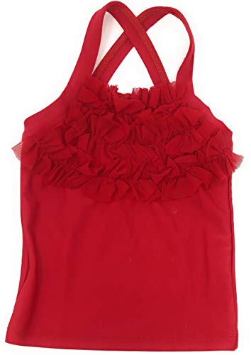 Girls Fashion Long Cross Back Designer Tank Top Shirt for Gymnastic - Picture 5 of 10