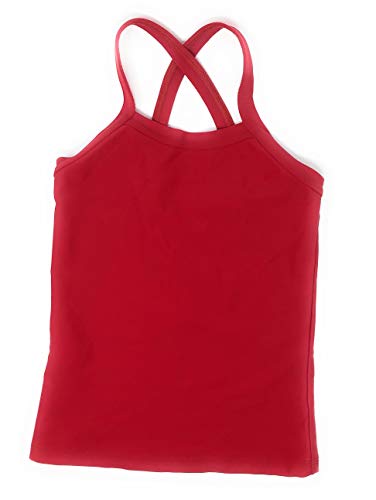 Girls Fashion Long Cross Back Designer Tank Top Shirt for Gymnastic - Picture 9 of 10