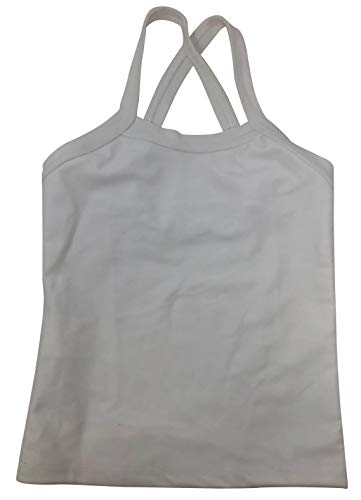 Girls Fashion Long Cross Back Designer Tank Top Shirt for Gymnastic - Picture 10 of 10