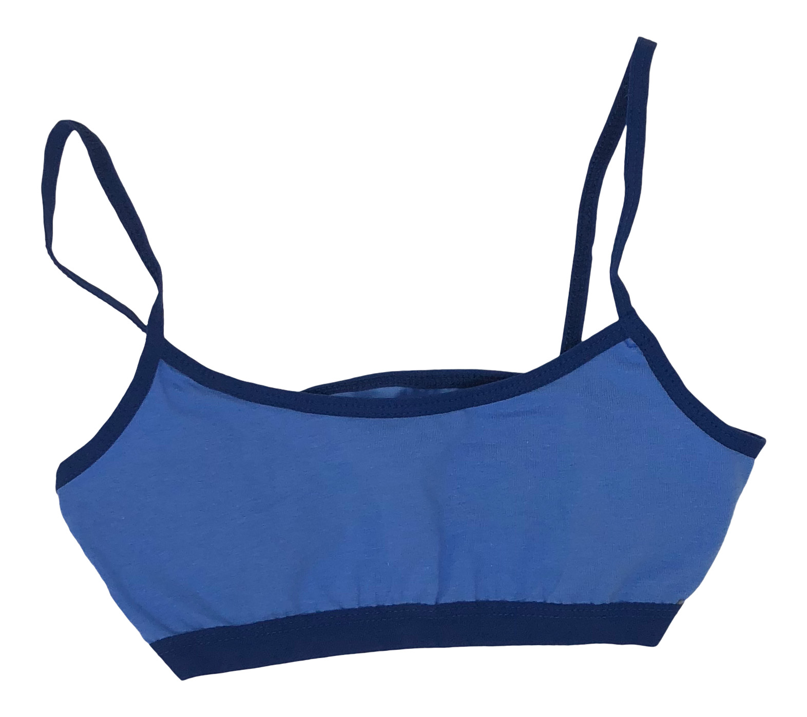 Girl's Adjustable Strap Training Sports Cotton Spandex Bra for Tweens