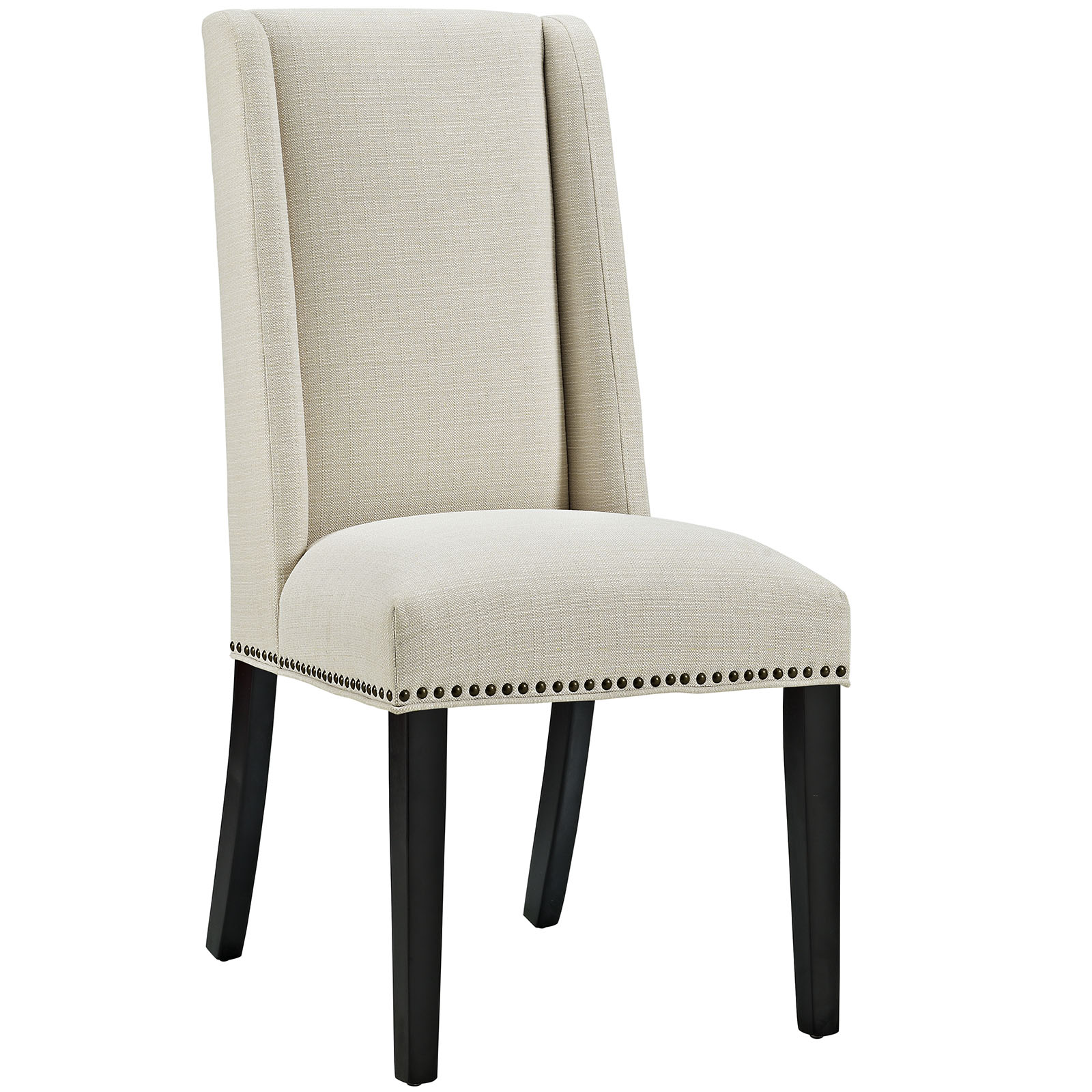Baron Fabric Dining Chair In Beige 889654066217 Image Is Loading Baron Fabric Dining Chair In Beige