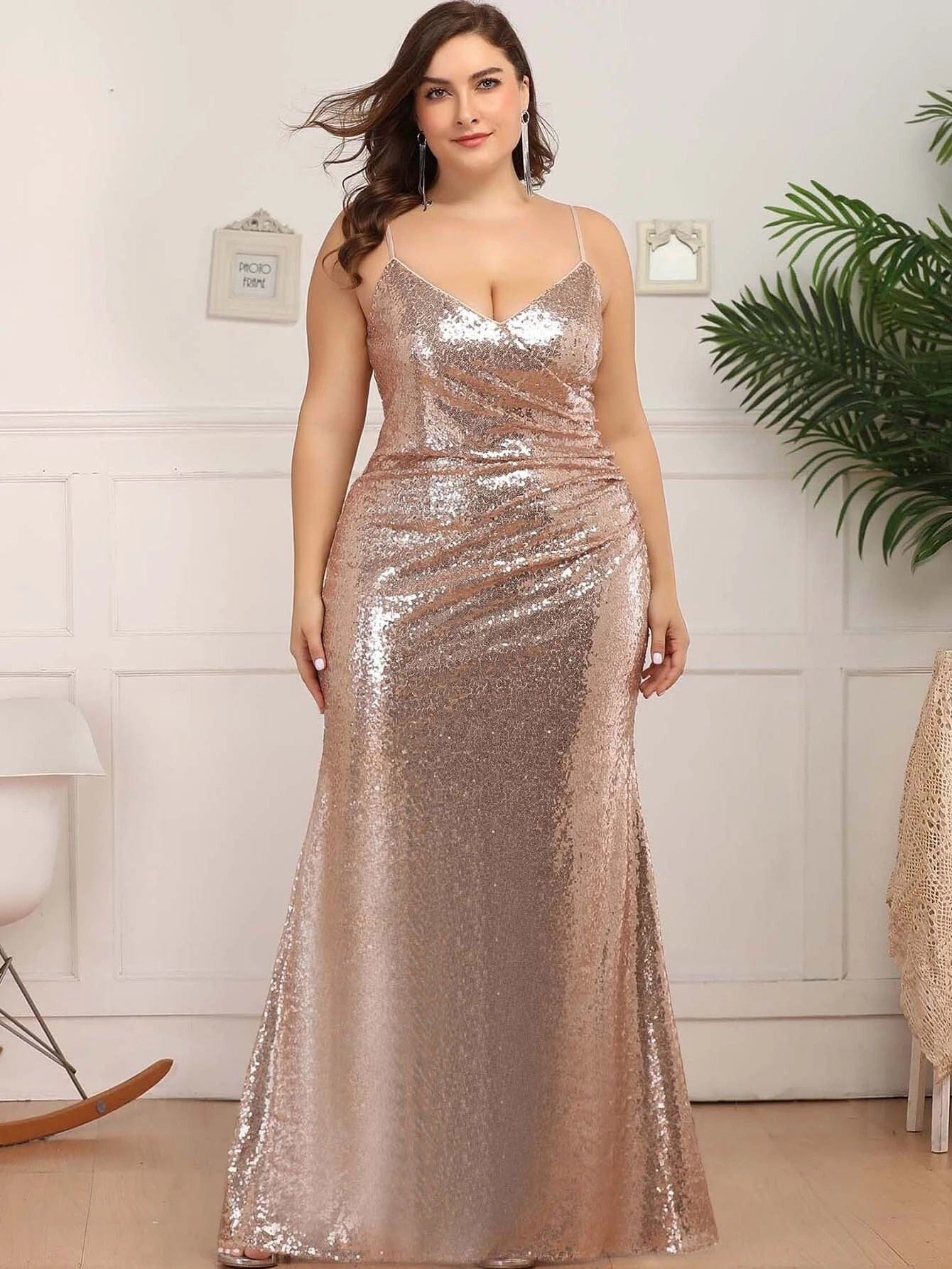Elegant Sleeveless Spaghetti Strap Dinner Dress | eBay