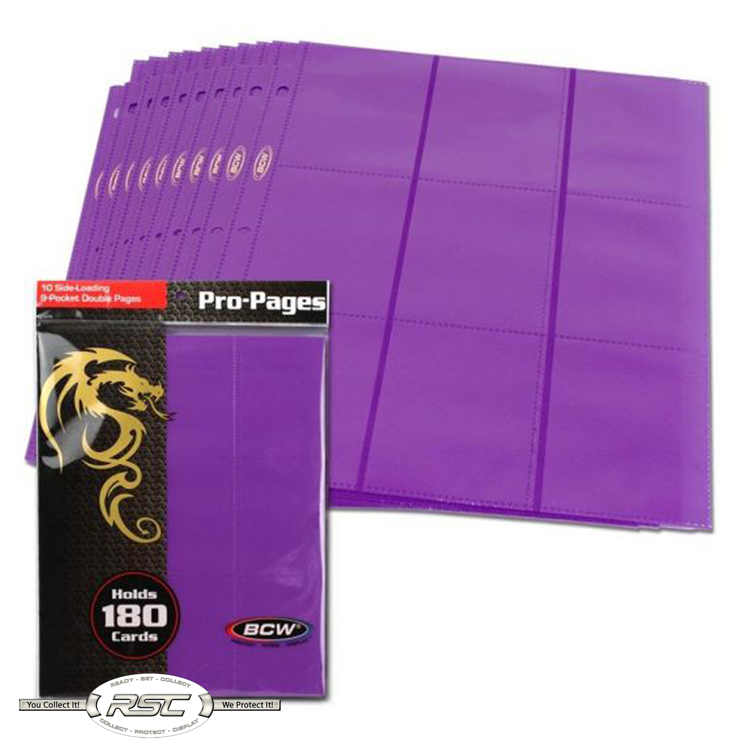 Ultimate Guard 18-Pocket pages side-loading red-tarjetas fundas 9-Pocket