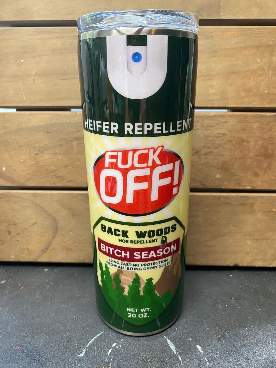 F*ck Off Heifer Repellent 20 Skinny Tumbler - Color Options - Made to Order - Picture 10 of 12