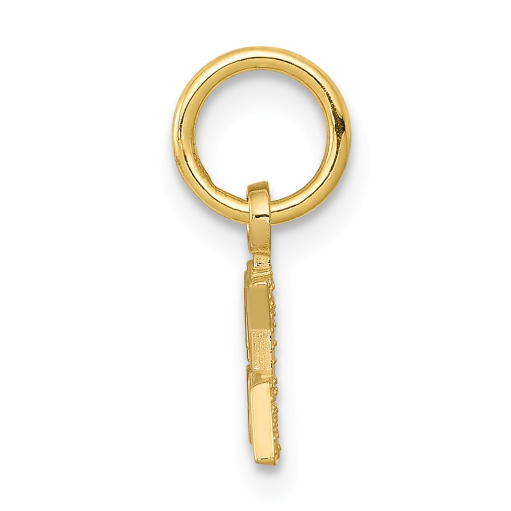 0.55 in x 0.63 in 10K Gold I Love My Grandpa Charm Pendant