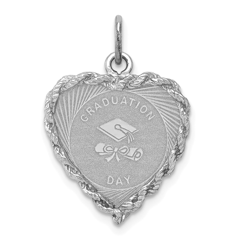 925 Sterling Silver Rh 3 D Graduation Cap Lobster Clasp Pendant Charm Necklace Special Day Fine Jewelry Gifts For Women For Her