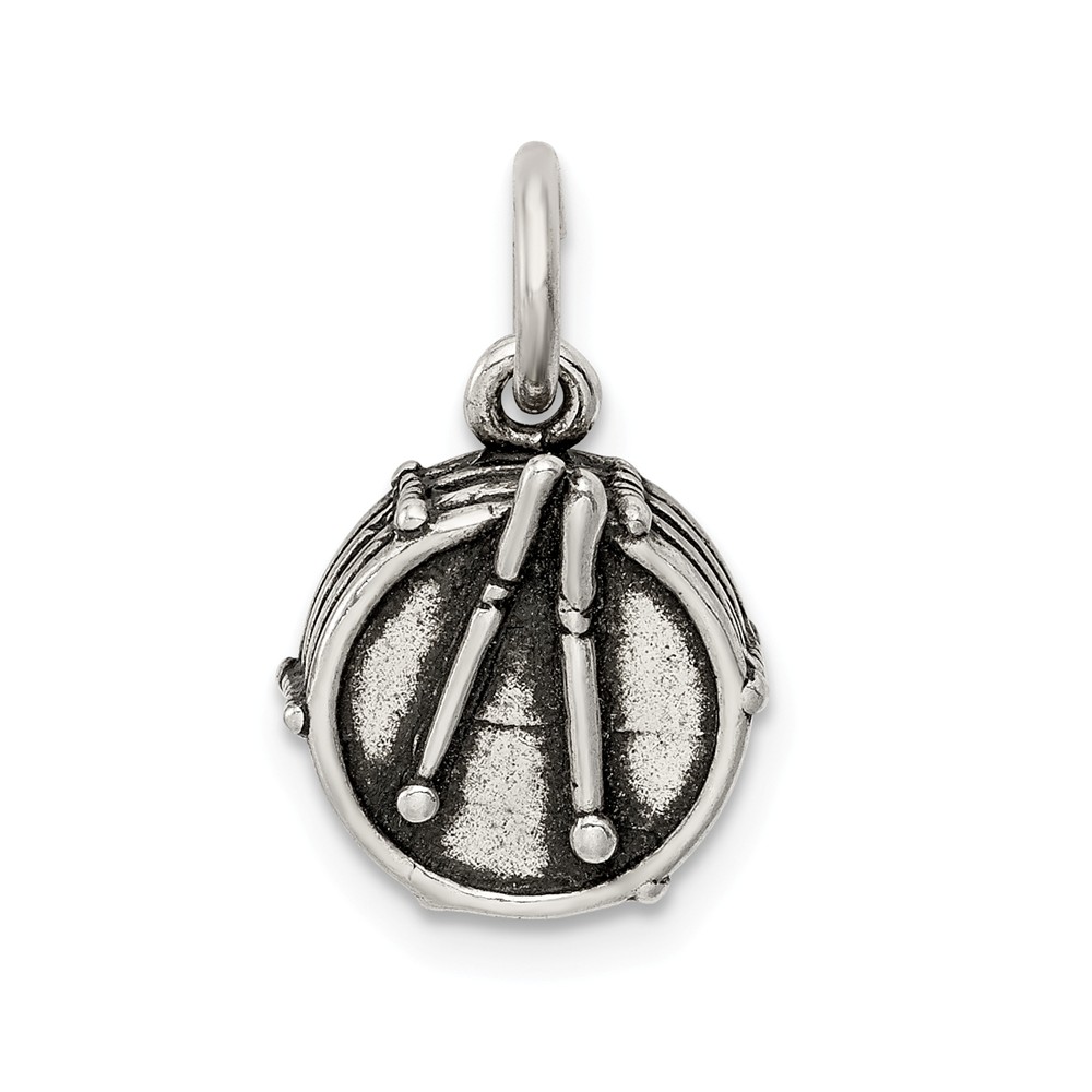 925 Sterling Silver Pink Birth Certificate Polished Charm Pendant