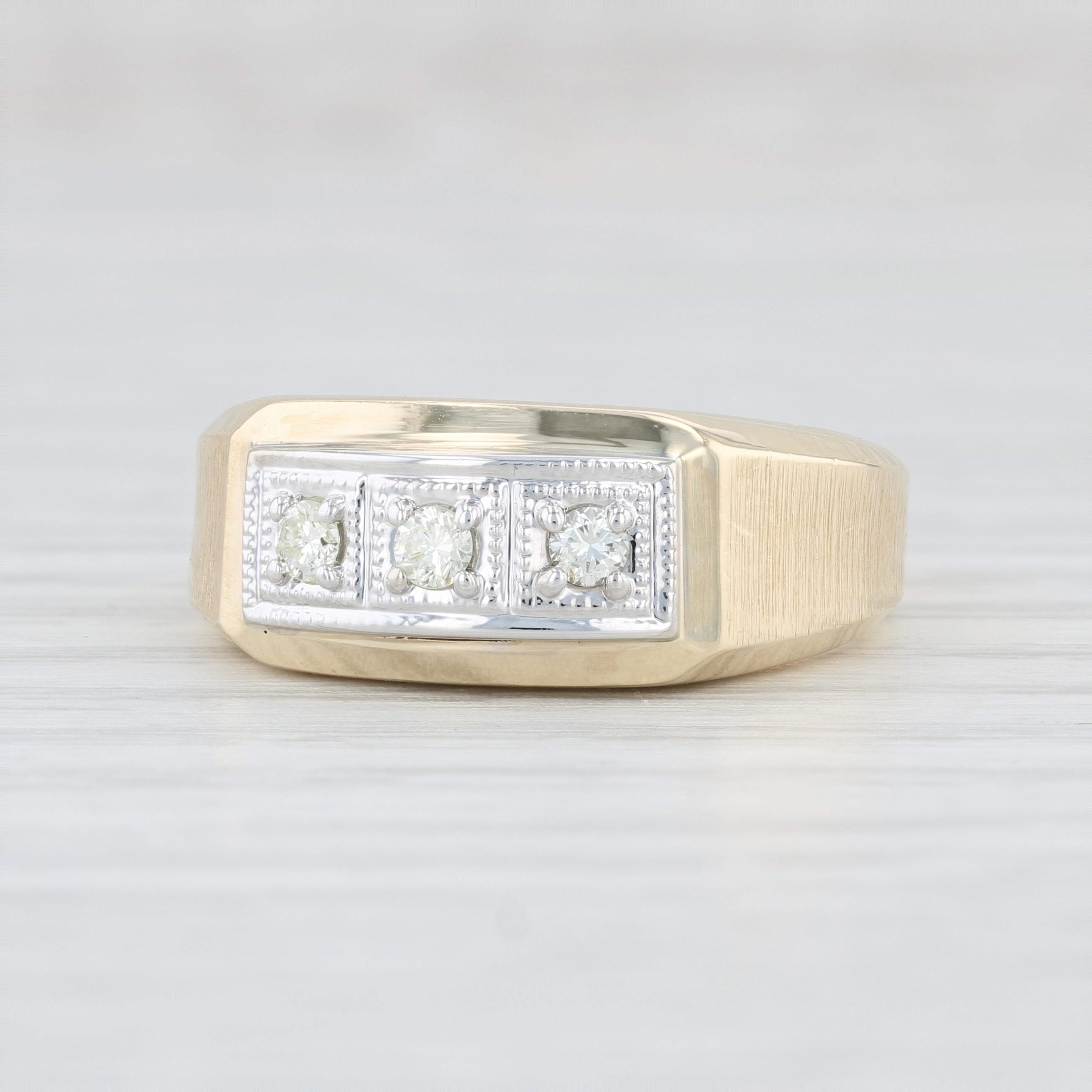 0.14CTW DIAMOND CLUSTER MENS RING Available Sizes 5 to 11