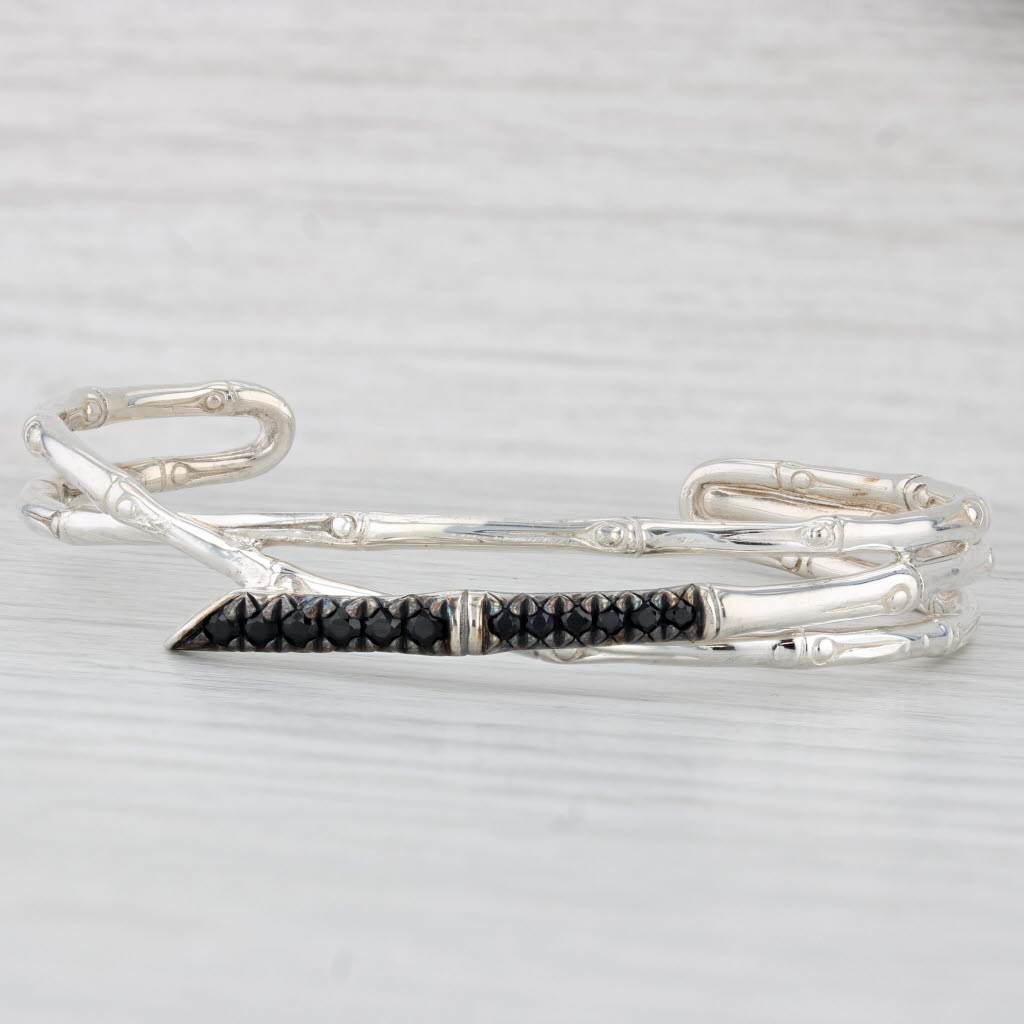 【未使用】HARDY Sapphire Lite 7'10' #3 John Hardy Bamboo 0.80ctw Sapphire Cuff Bracelet Sterling