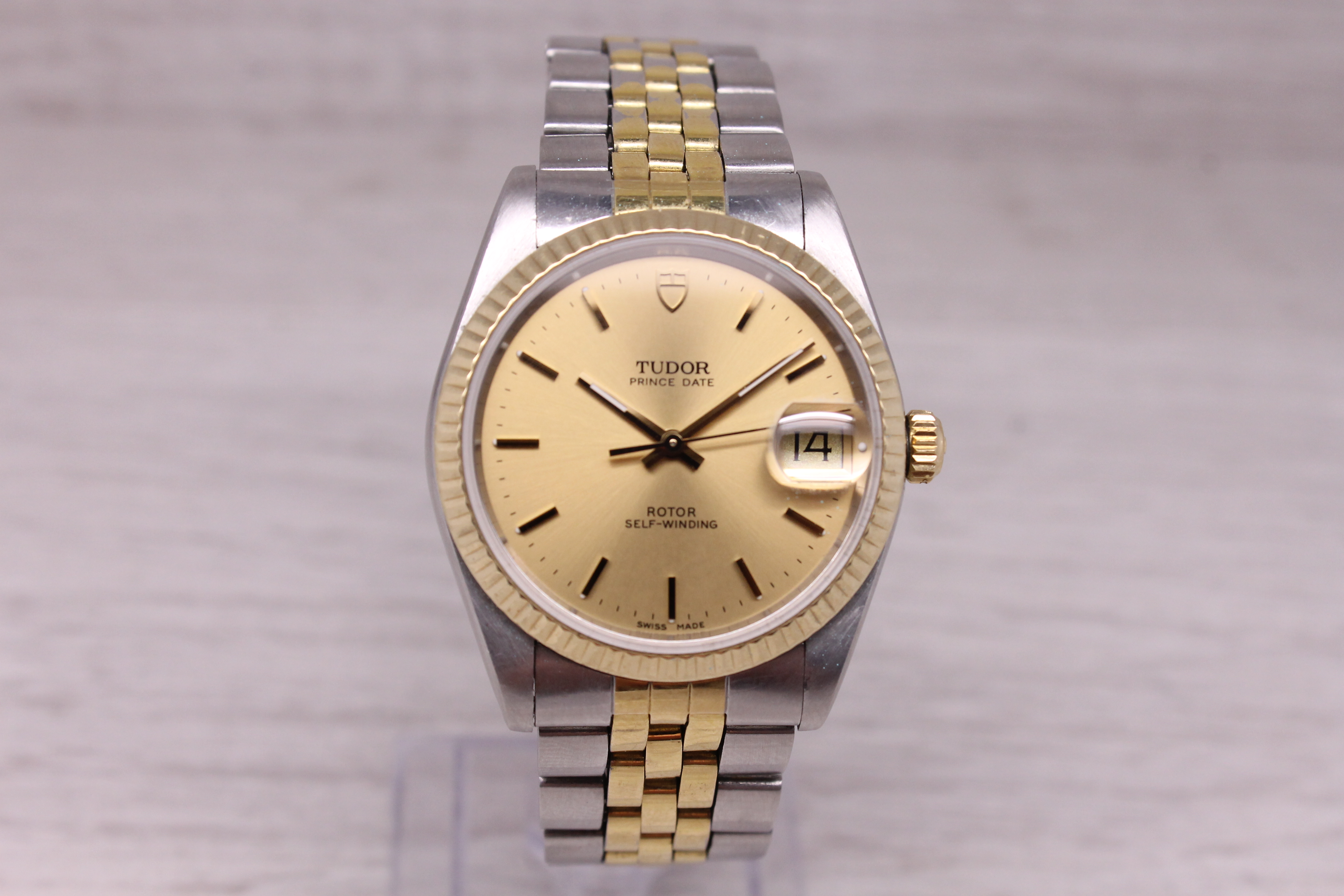 Vintage c.1990 Tudor Prince Date 34mm Automatic Watch IBM Company