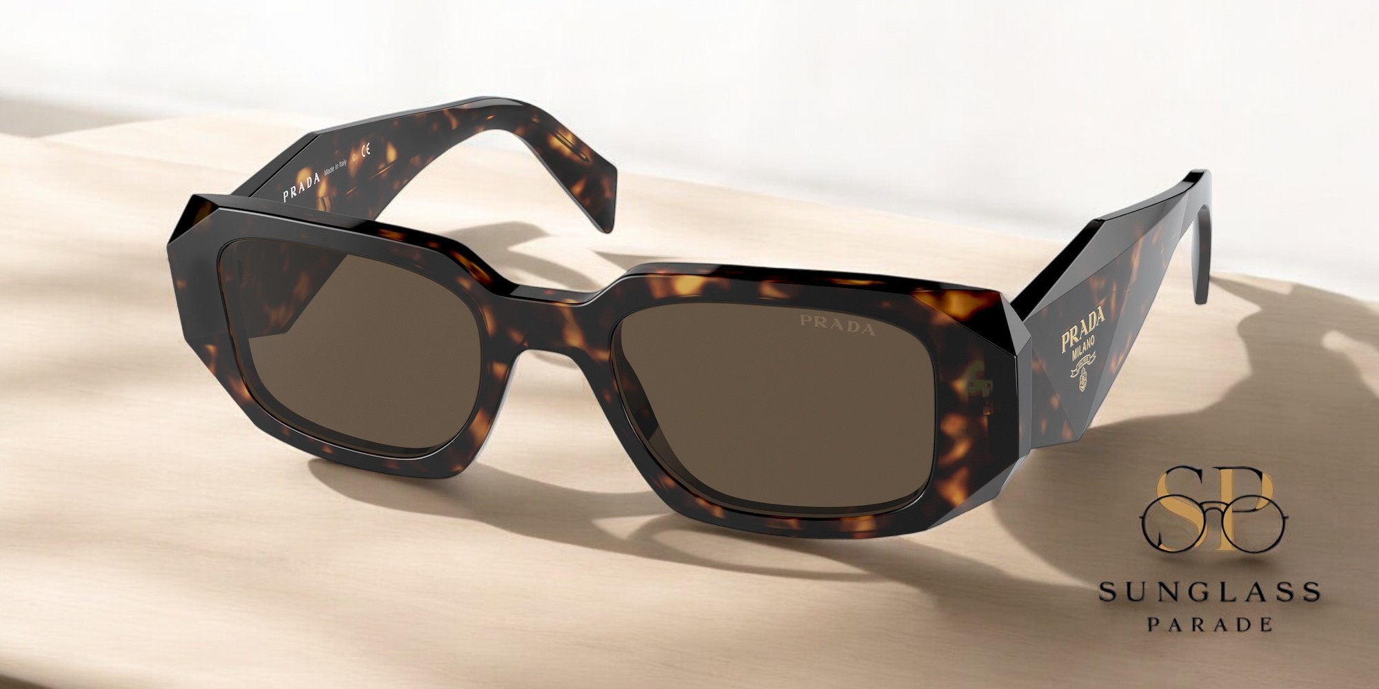 サングラス PRADA Woman Sunglasses Brown SPR 17W 2AU-8C1 Prada PR 17WS 2AU8C1 Sunglasses - US
