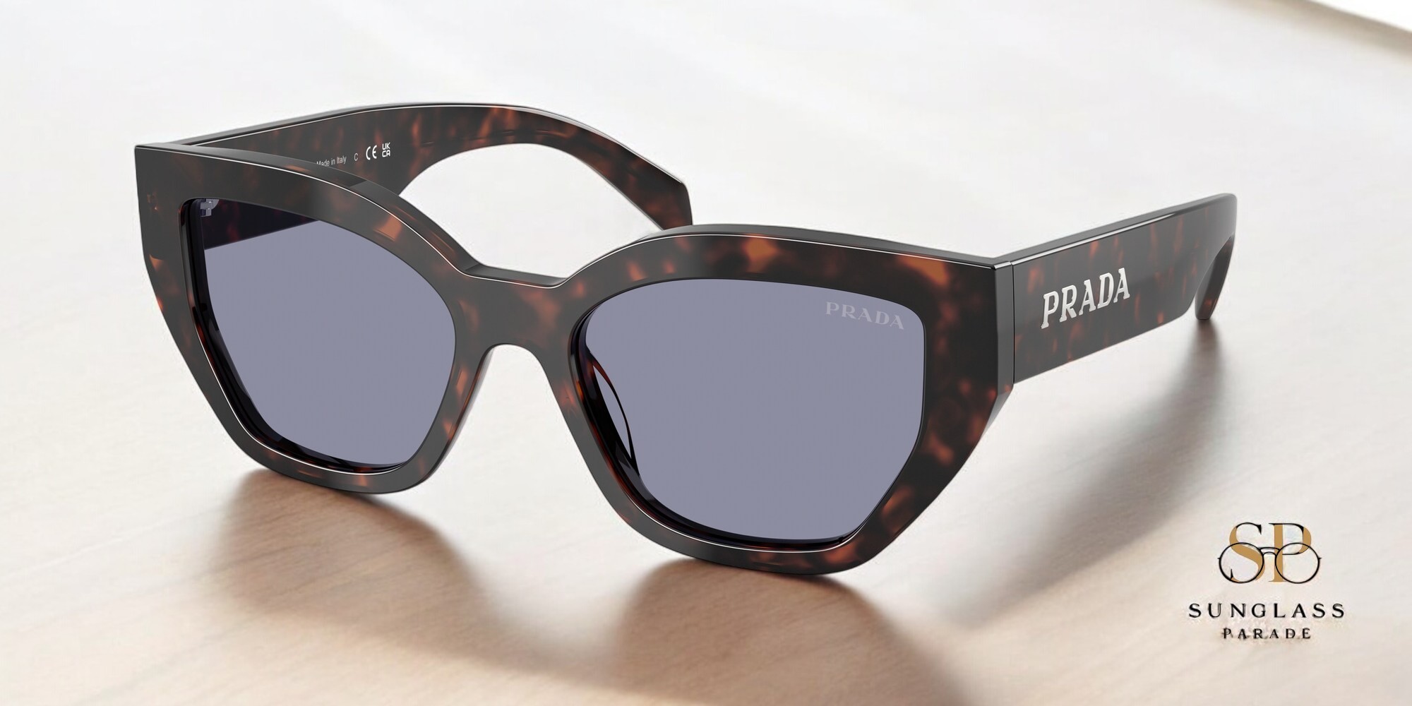 Prada women’s sunglasses 53 mm PRADA PR B05S 23A60B Mauve Tortoise Brown Women main image 4