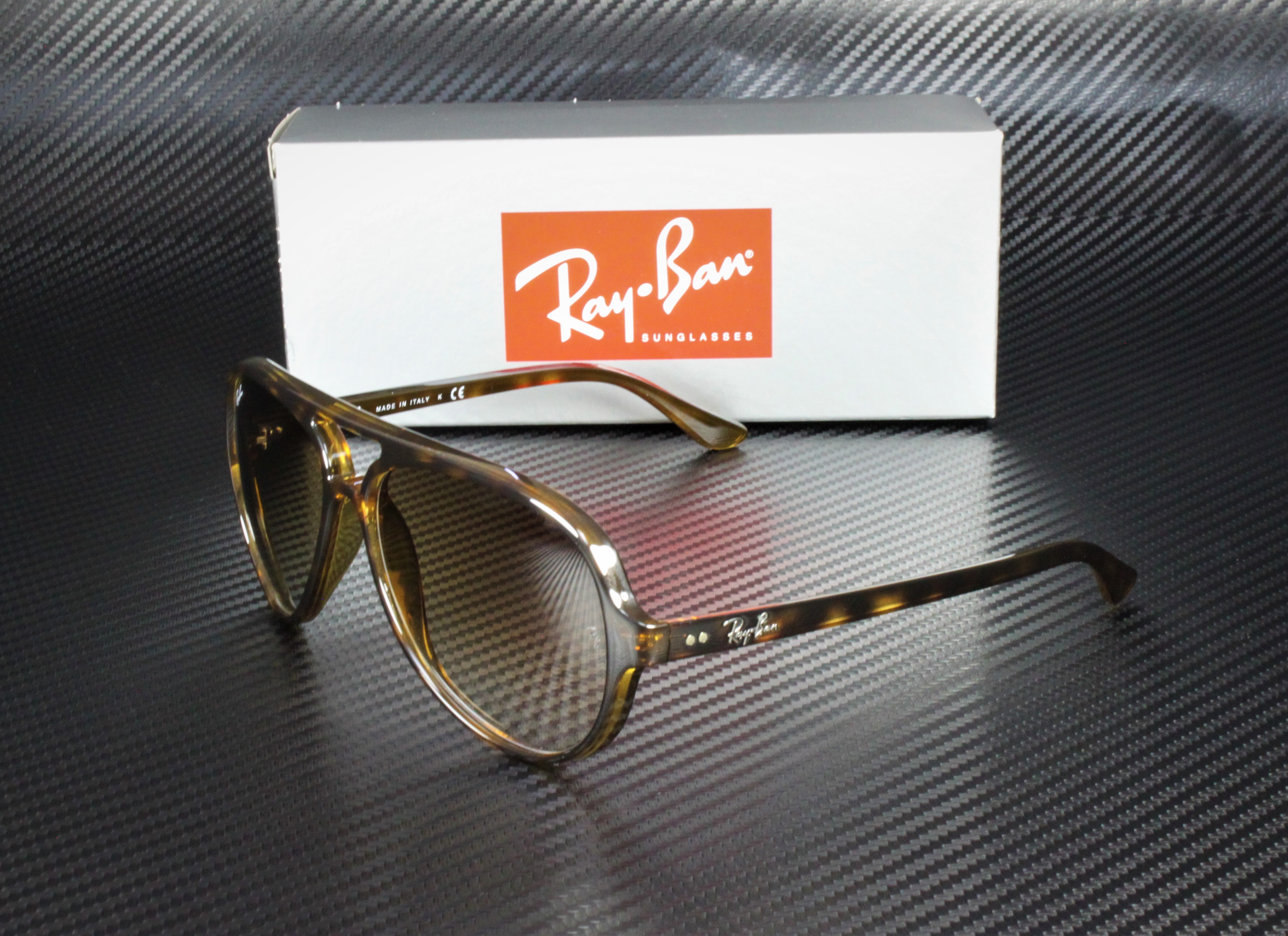RAY BAN RB4125 710 51 Light Havana Crystal Brown Gradient 59 mm Men's ...