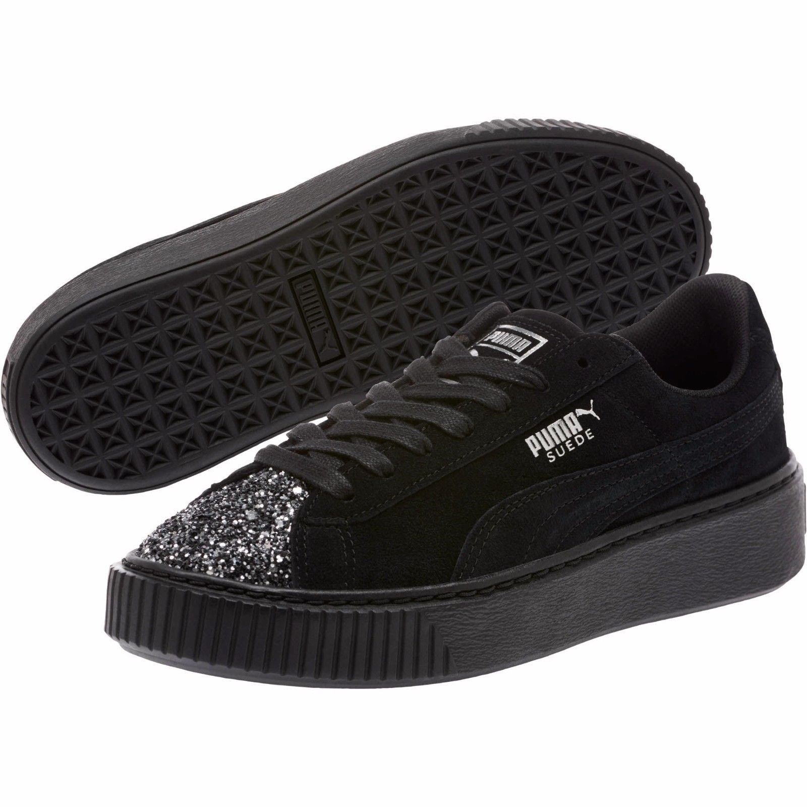 puma suede mujer negro