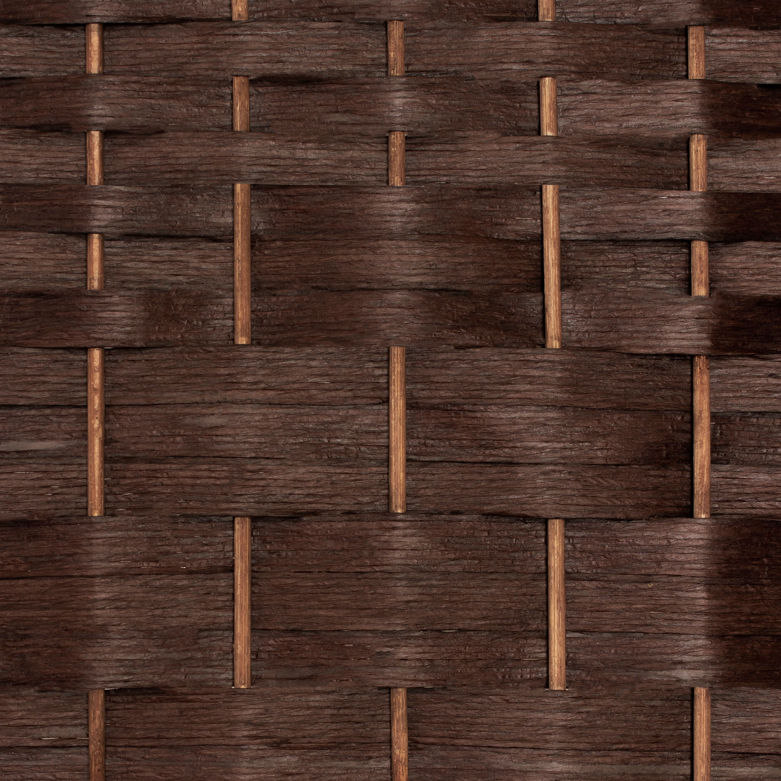 2 ft. Short Diamond Weave Fiber Folding Screen - Black - 4 Panel - Picture 30 of 60