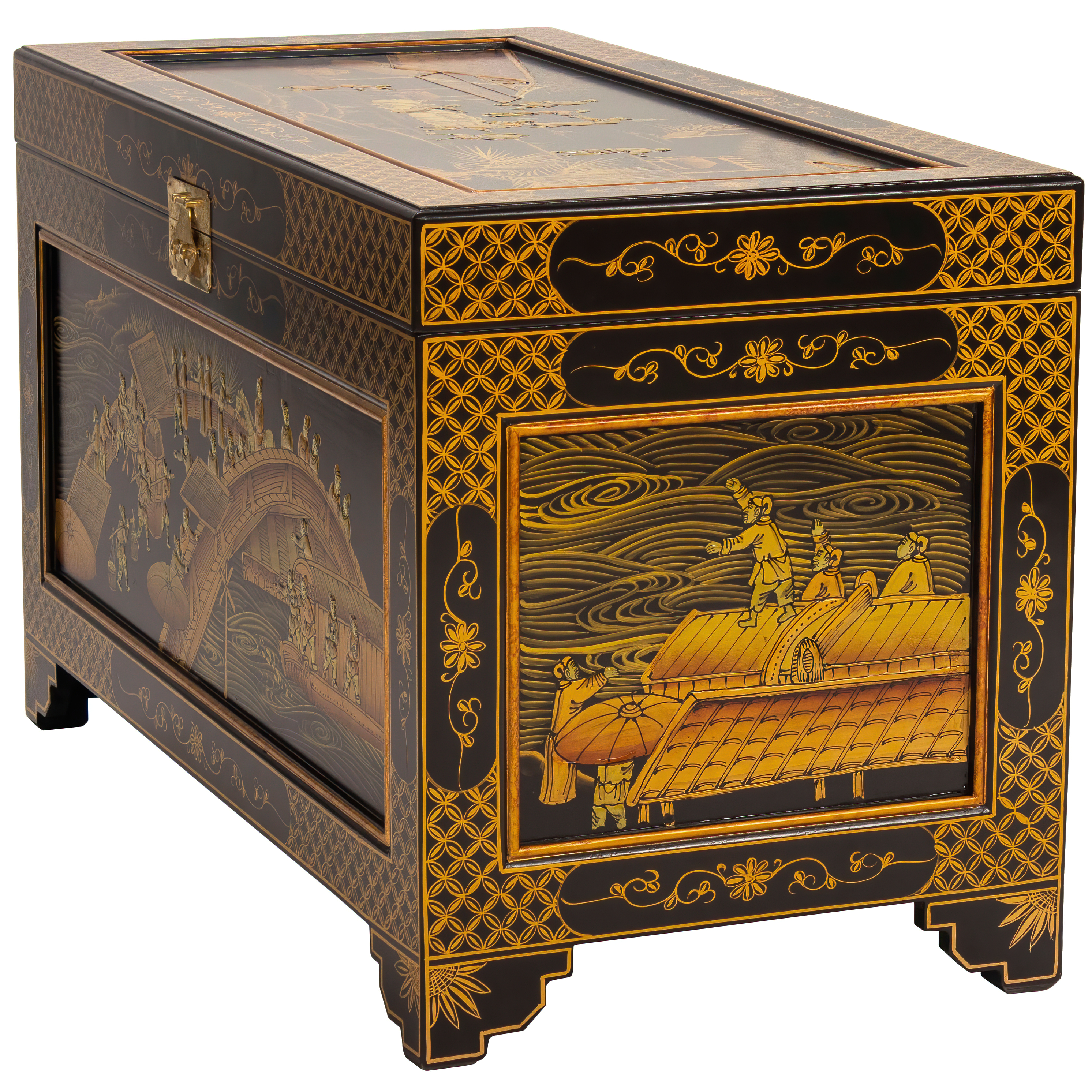 Black Lacquer Trunk - Ching Ming